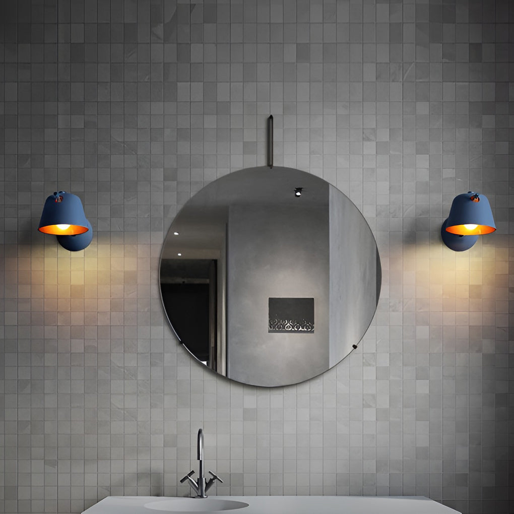 Freyza - Metal Wall Sconce – Nordic Hat Style Matte Iron E27 (15x28cm)