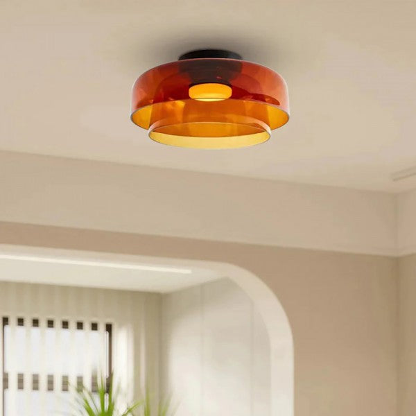 Freyza - Nordic Morandi Glass Bowl Shaped Ceiling Lamp S183