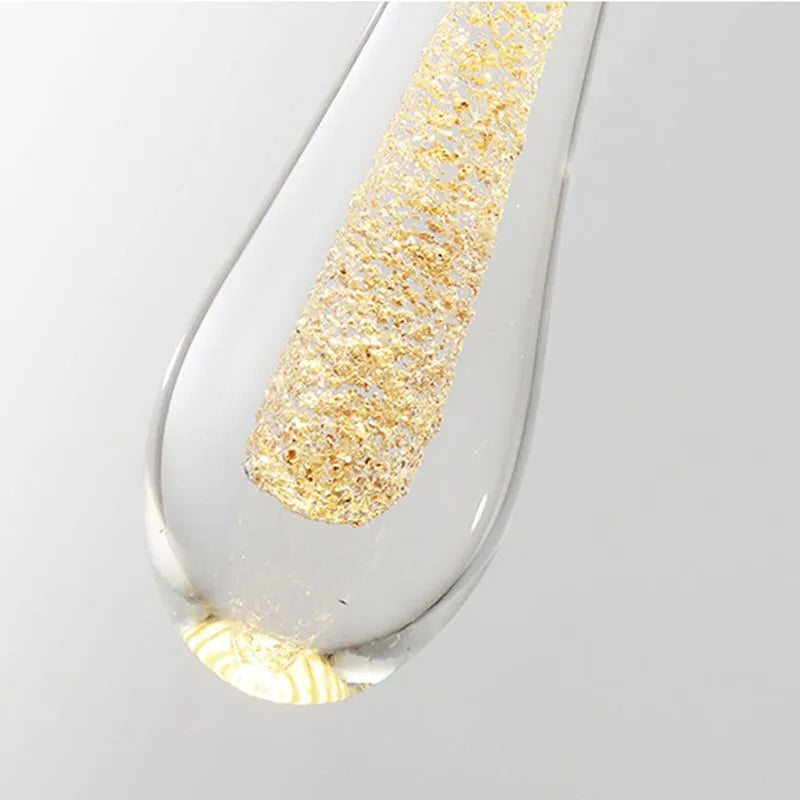 Freyza | Teardrop Gold Pendant Gold Pendant Light – Kitchen Dining Room