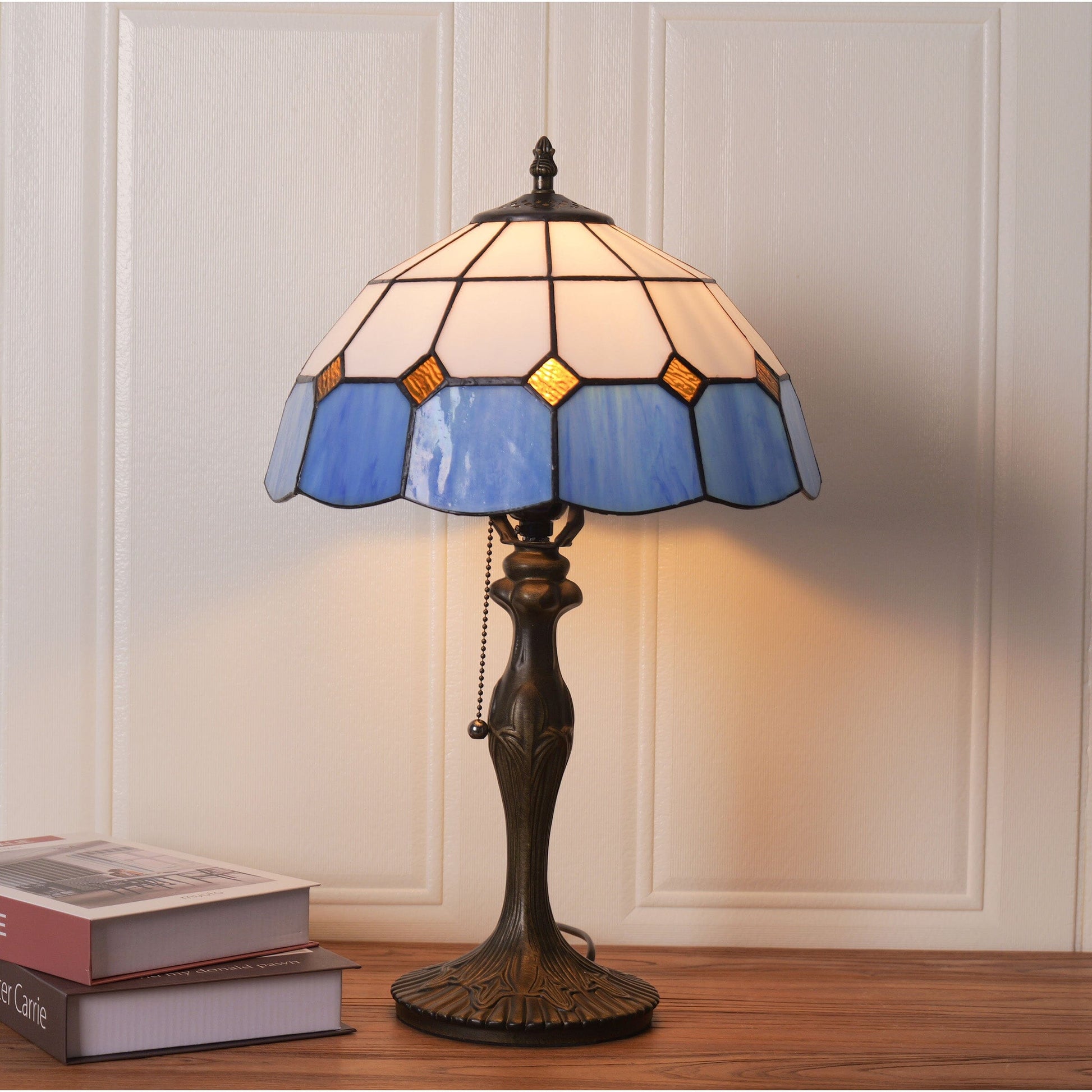 LuminaraCraft | Elegant Handcrafted Stained Glass Table Lamp 10
