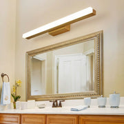 Freyza - Wall Light Modern Nordic LED Natural Wood Acrylic Vanity Mirror 40cm