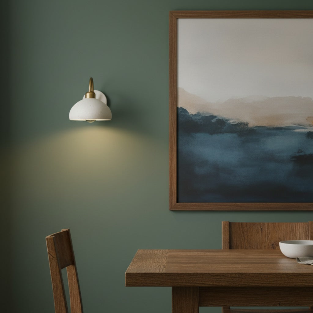 Freyza | Brass Ceramic Wall Light – Bedroom Hallway