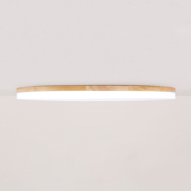 Freyza | Eilo Deckenleuchte aus Holz, flache Deckenlampe – Schlafzimmer, Flur, Küche