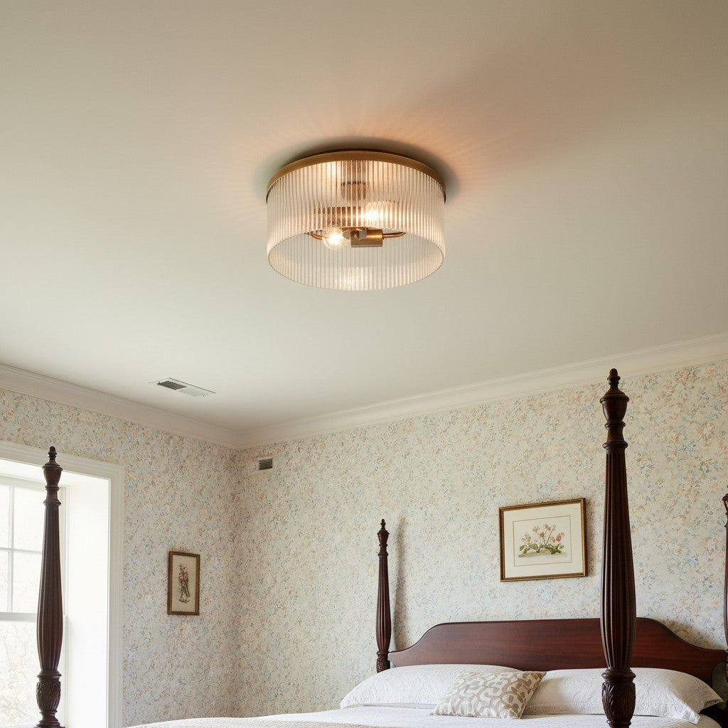 Freyza | Glass Ceiling Light – Bedroom Living Room