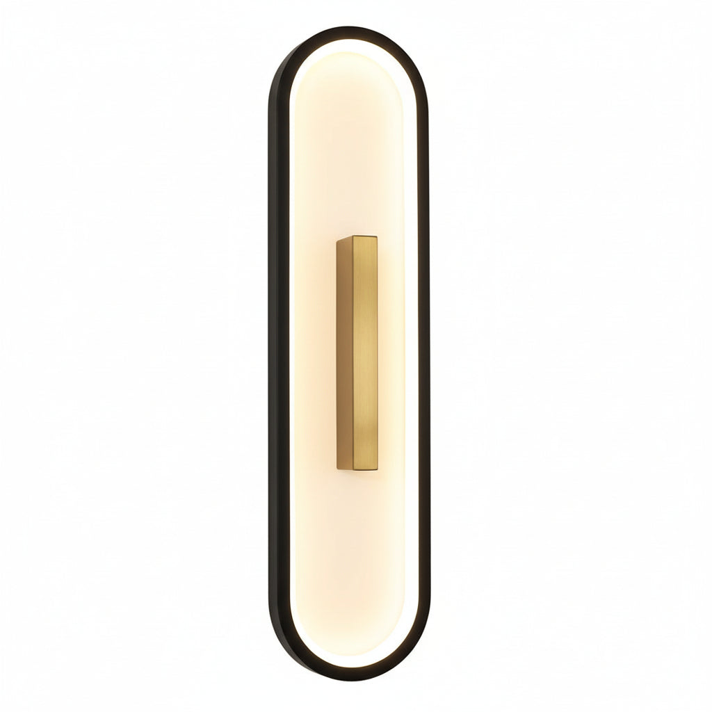 Freyza - LED Wall Sconce Light – Oval Minimalist Aluminum Silicone (40cm / 15.7in)