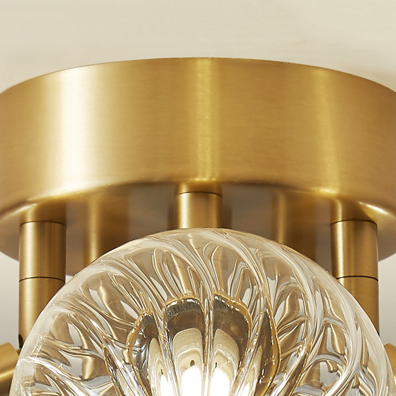 Freyza | Plafonnier affleurant en verre – Moderne pour chambre, couloir et cuisine