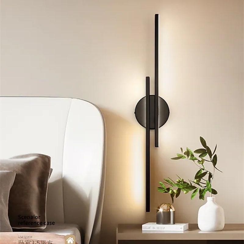 Freyza | Applique murale d’intérieur nordique moderne noire et blanche Elgo – Chambre et salon modernes