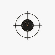 Freyza | Glint Modern Clock Black Gold Indoor Wall Light – Modern Bedroom Living Room