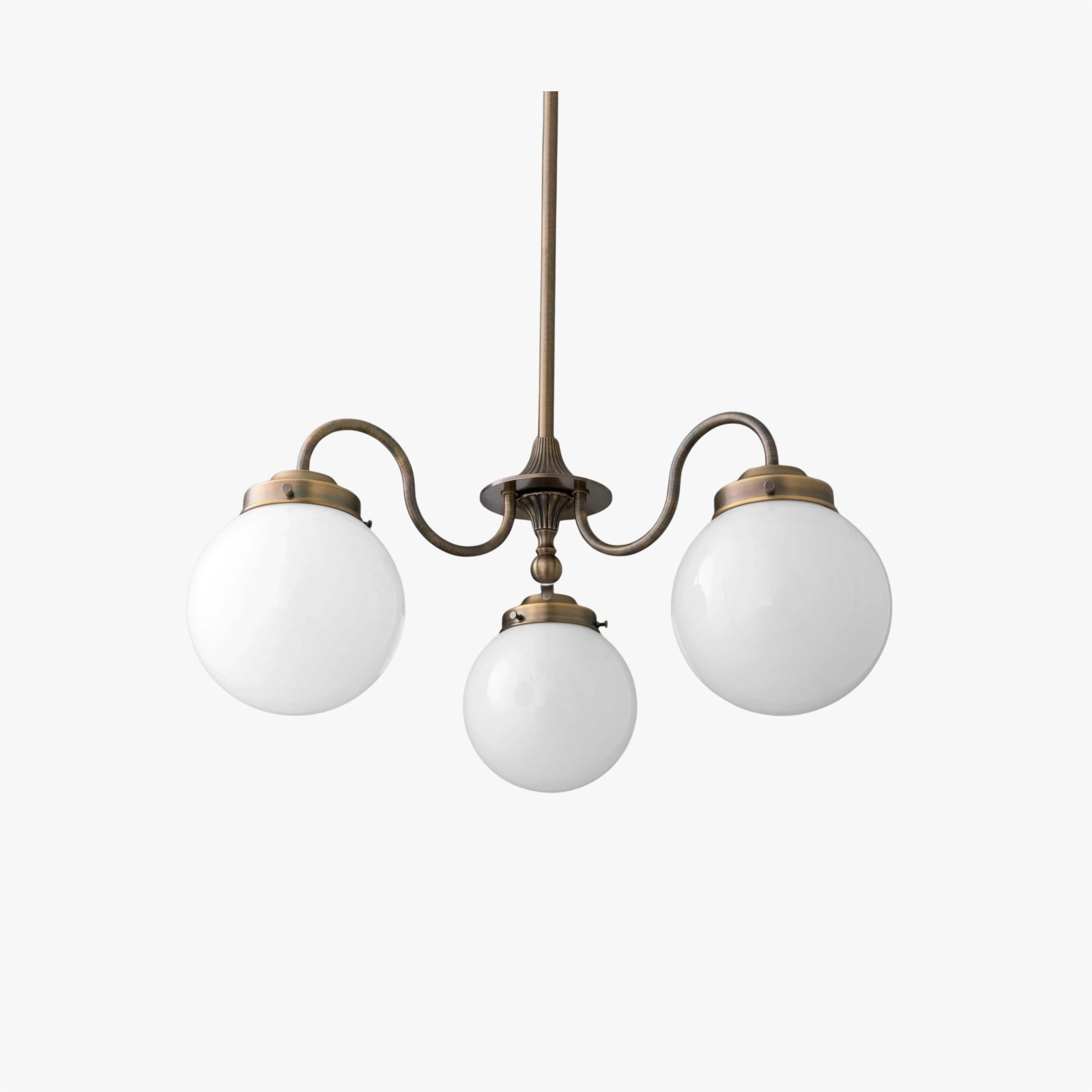 Freyza | 3-Light Glass Chandelier – Dining Room Living Room