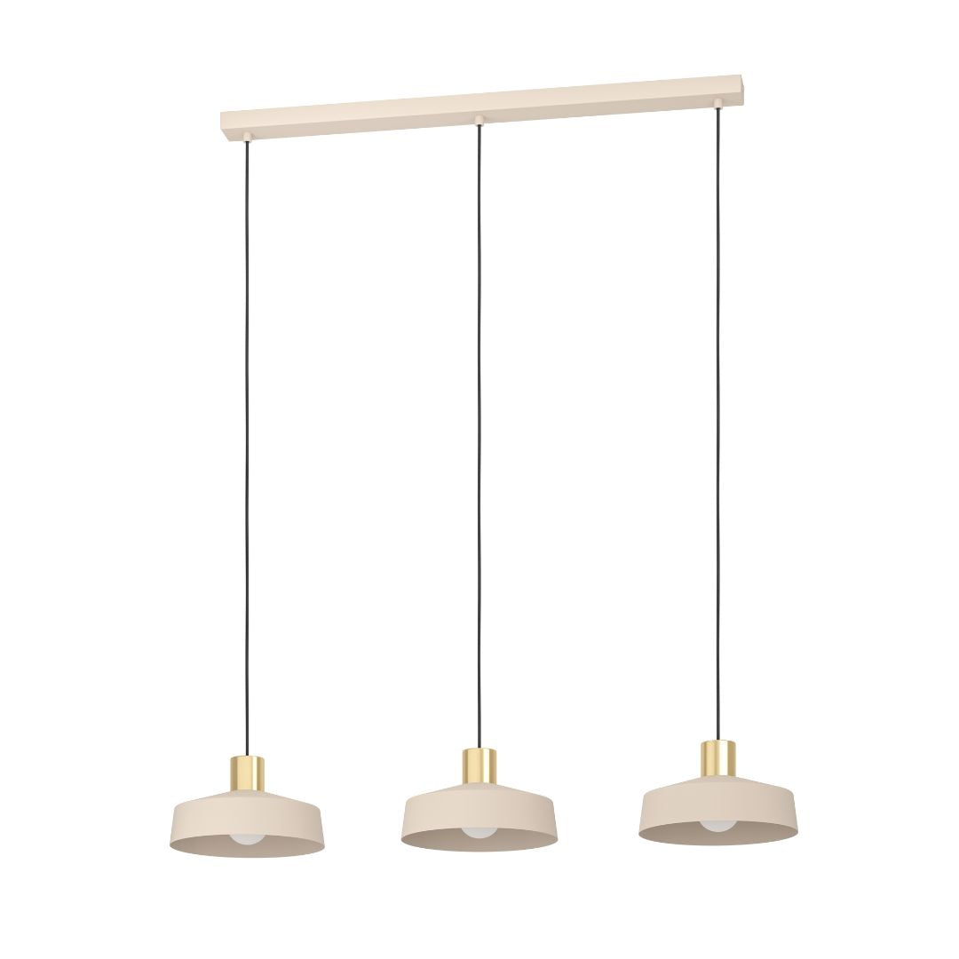 Luminara | Elegant Modern 3-Light Ceiling Light Fixture with Brass Accents 2