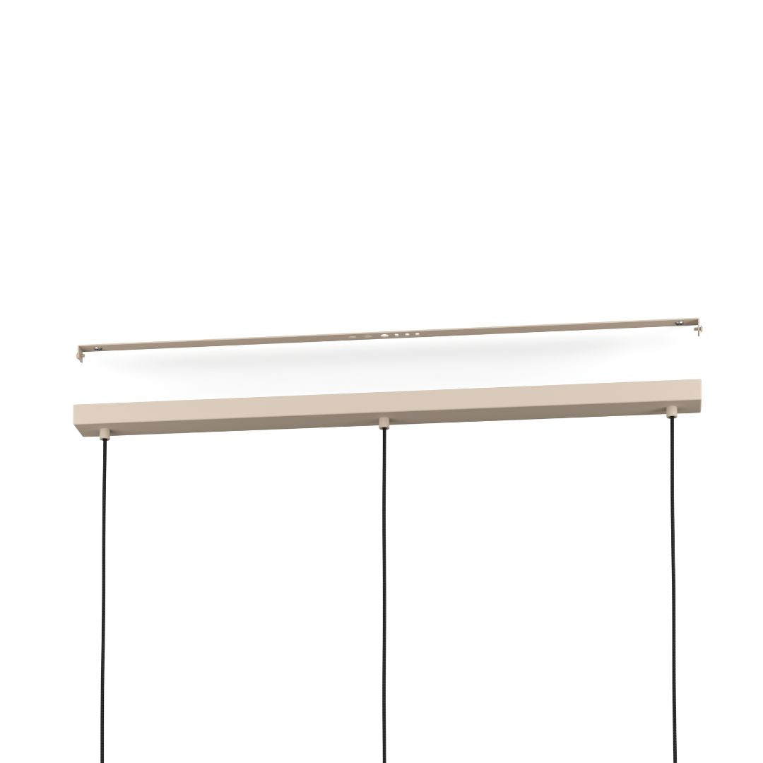Luminara | Elegant Modern 3-Light Ceiling Light Fixture with Brass Accents 3
