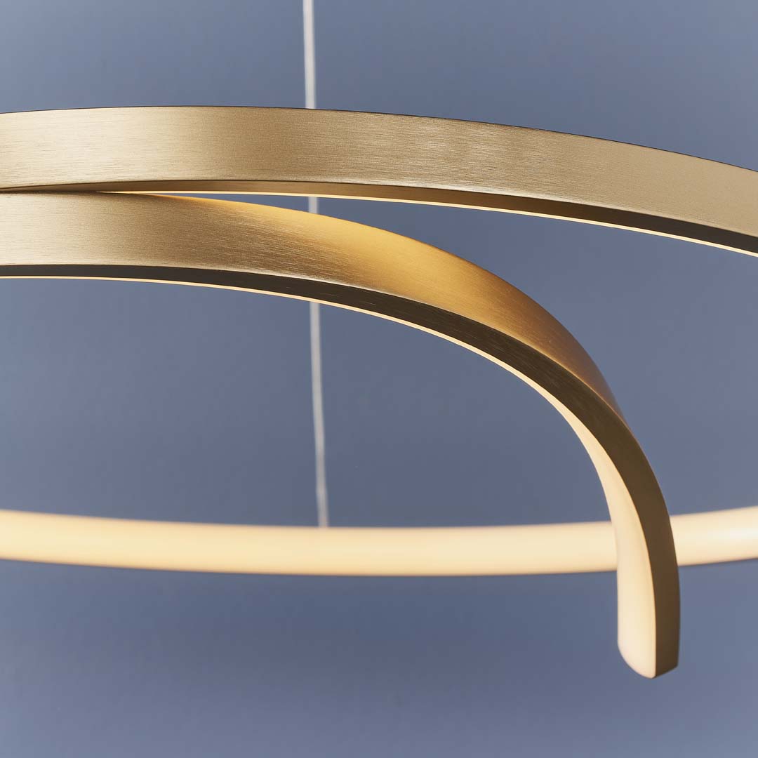 AuroraGold | Sleek Elegant LED Ceiling Pendant Light Fixture 5
