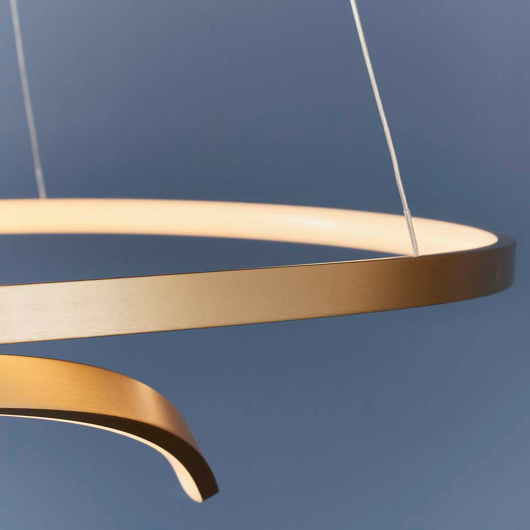 AuroraGold | Sleek Elegant LED Ceiling Pendant Light Fixture 7