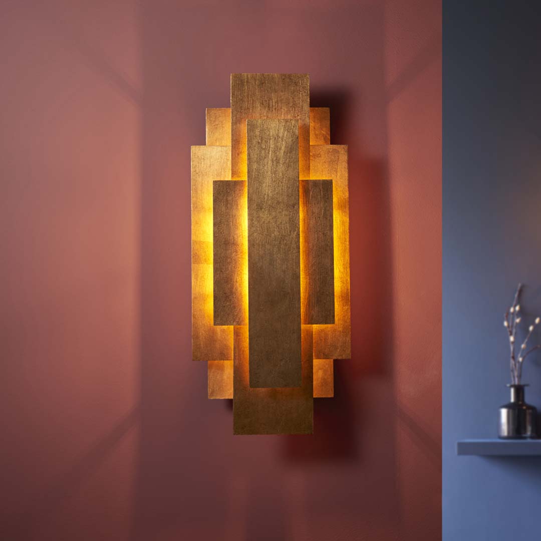 AuroraGold | Elegant Antique Two-Light Wall Bracket Fixture 1