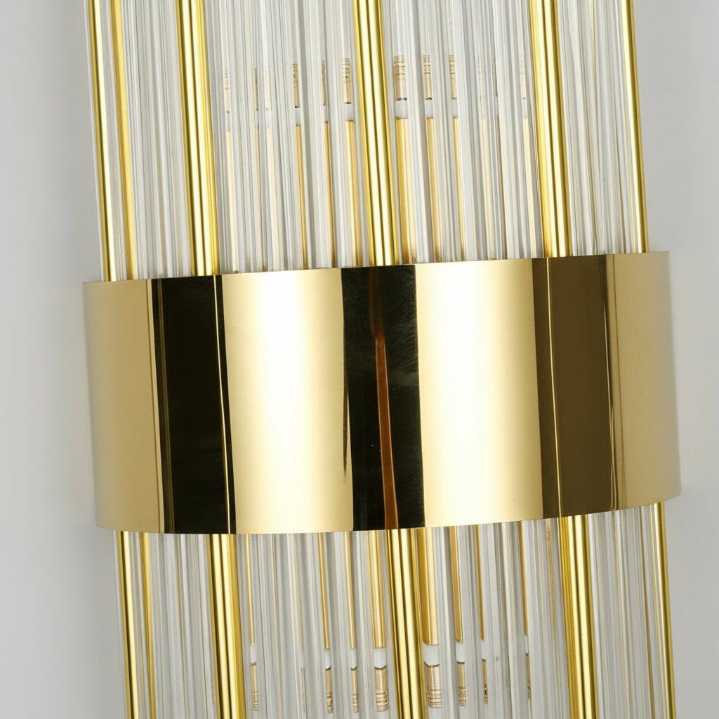Freyza - Crystal Wall Sconce Stainless Steel LED 60cm / 24in 3-Color Dimmable Postmodern Light