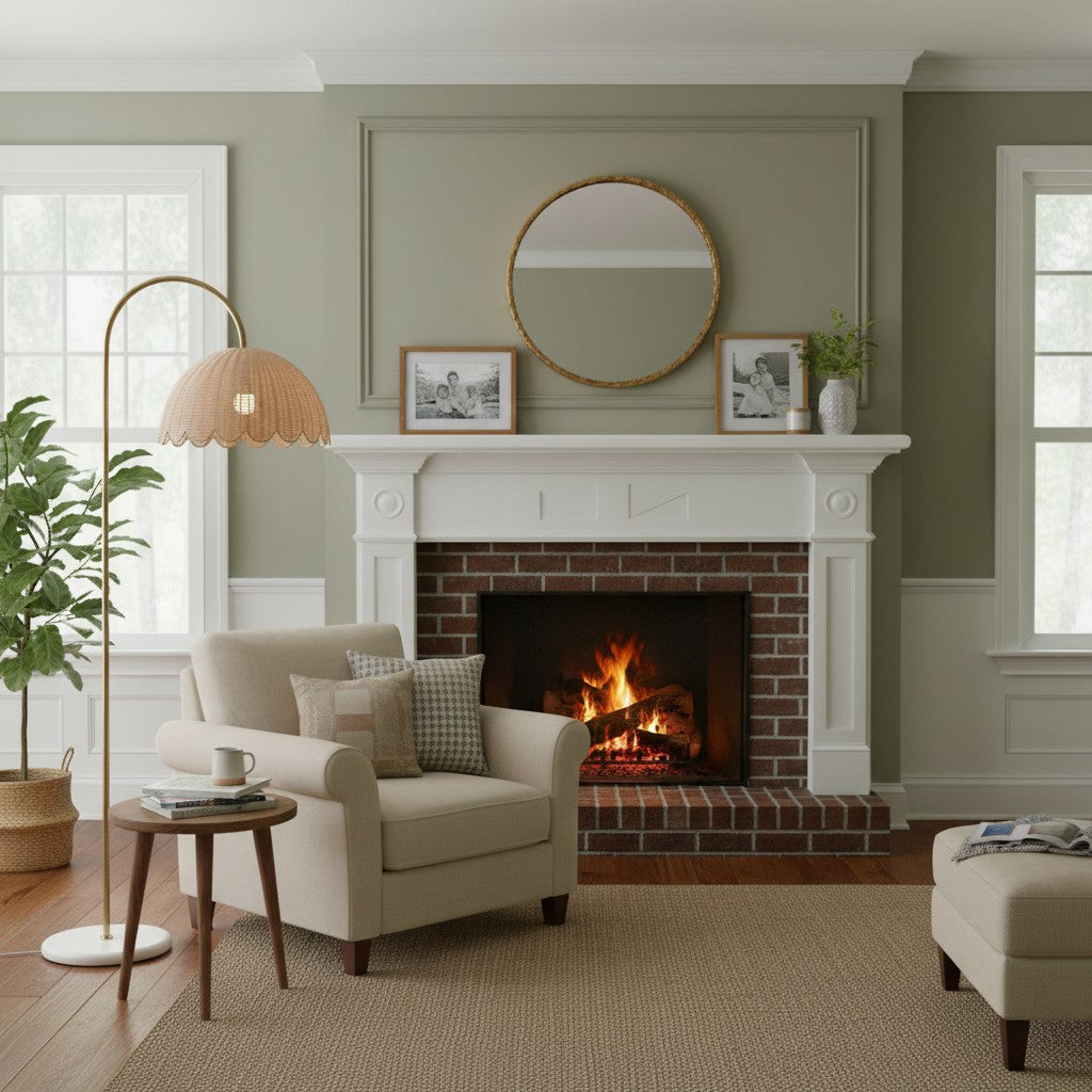 Freyza | Rattan Wood Floor Lamp – Living Room Bedroom