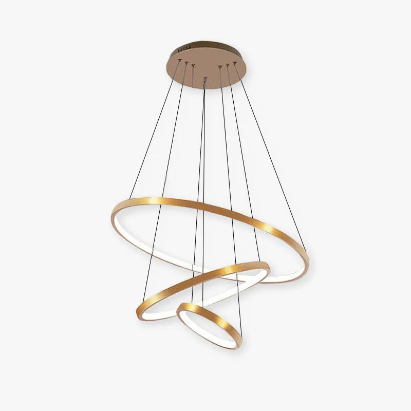 Freyza | Suspension Aluna intérieure noire et dorée – Luminaire suspendu pour cuisine et salle à manger