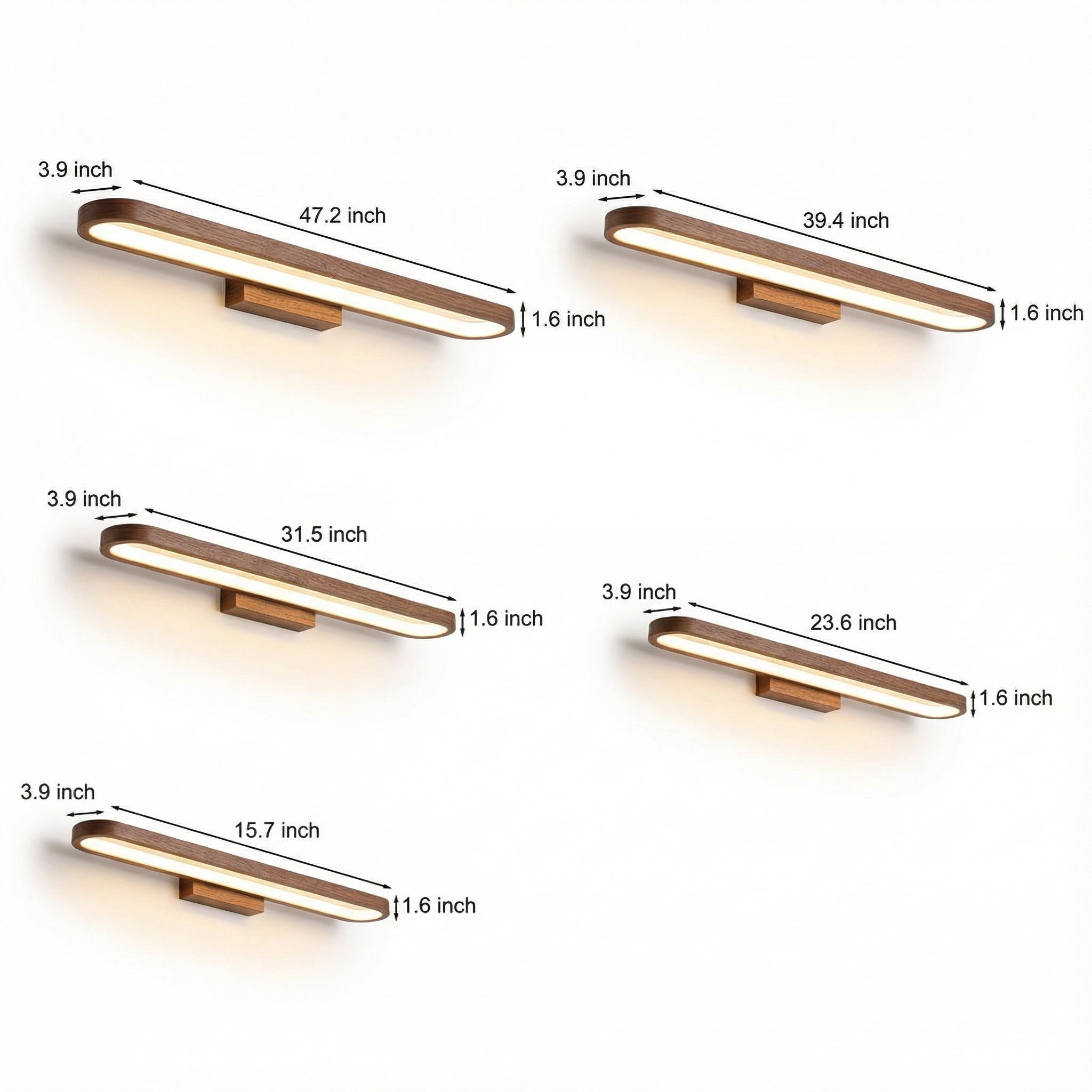 Freyza - LED Vanity Light Bar Annular Ring Linear Aluminum Sconce 40cm-100cm
