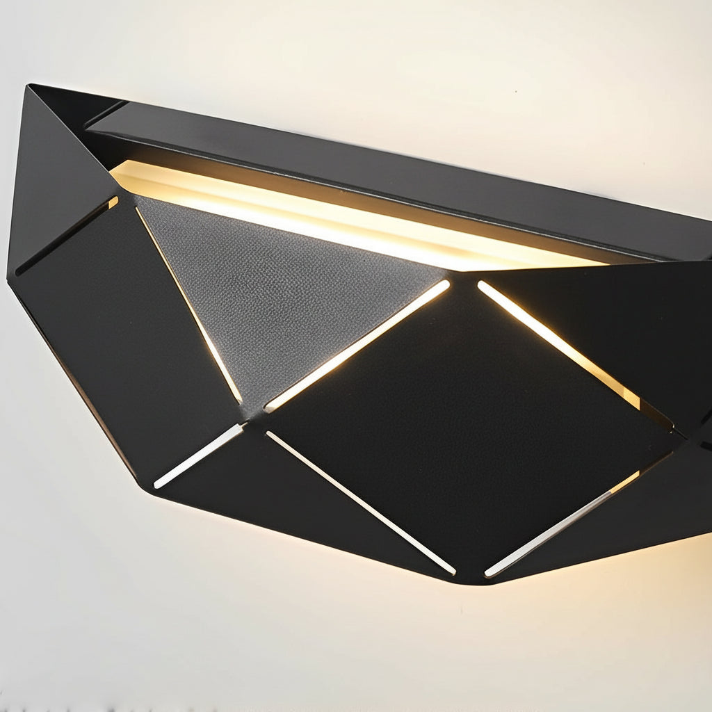 Freyza - LED Wall Sconce Light – Modern Minimalist Geometric Iron Acrylic (25x9cm / 9.8x3.5in)