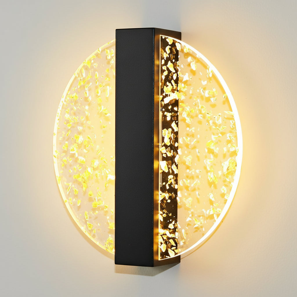 Freyza - LED Wall Sconce Light – Modern Nordic Geometric Acrylic Bedside (25x20cm / 9.8x7.9in)