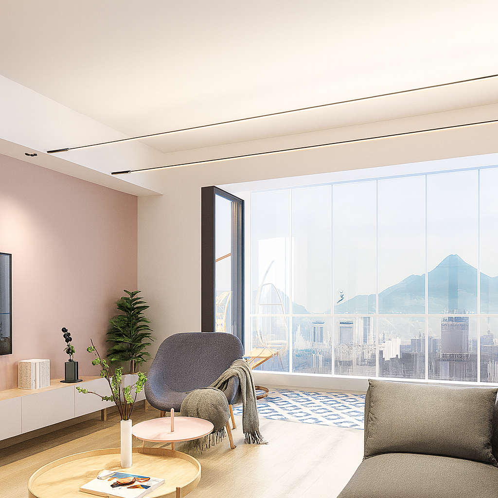 Freyza - Modern Linear LED Belt Pendant Light with Adjustable Strap Suspension