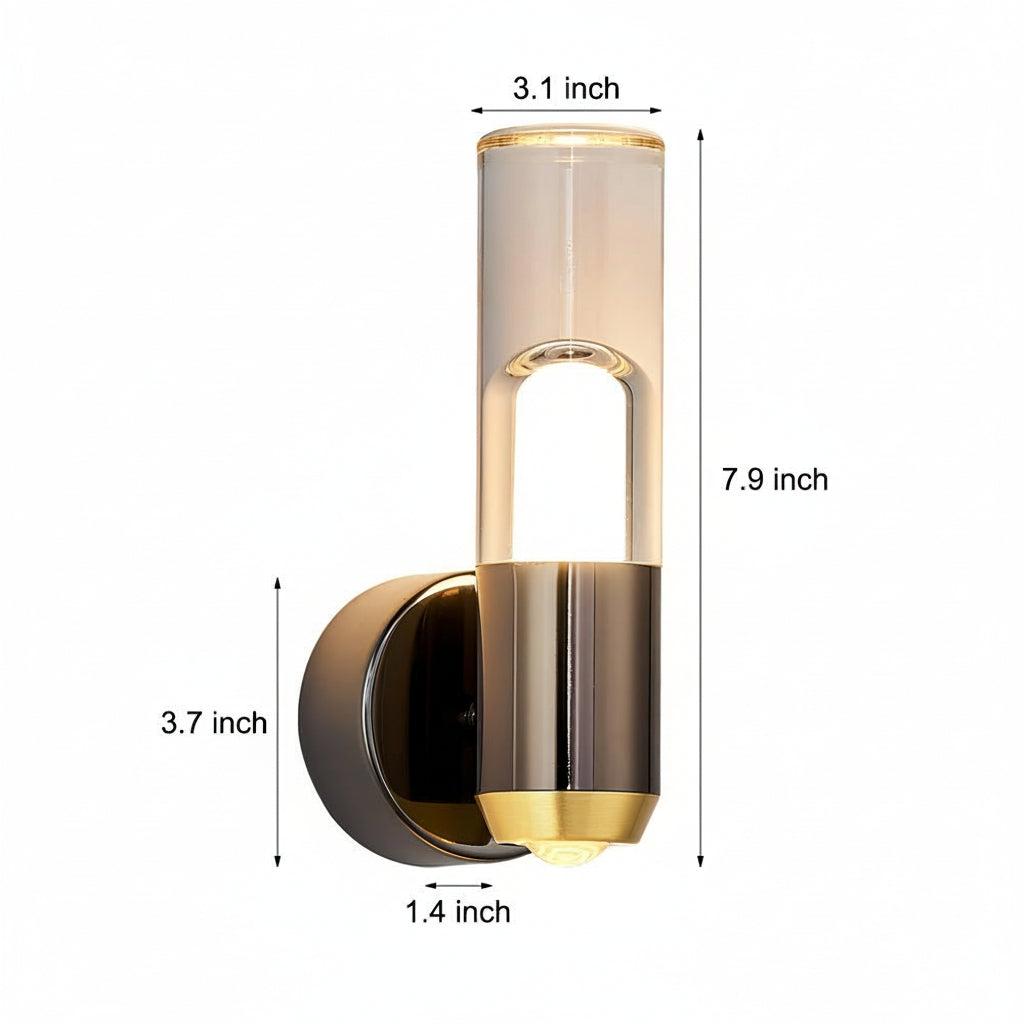 Freyza - Dimmbar Acryl LED-Wandleuchte Modern Streifen Gold Schwarz 3-Farben