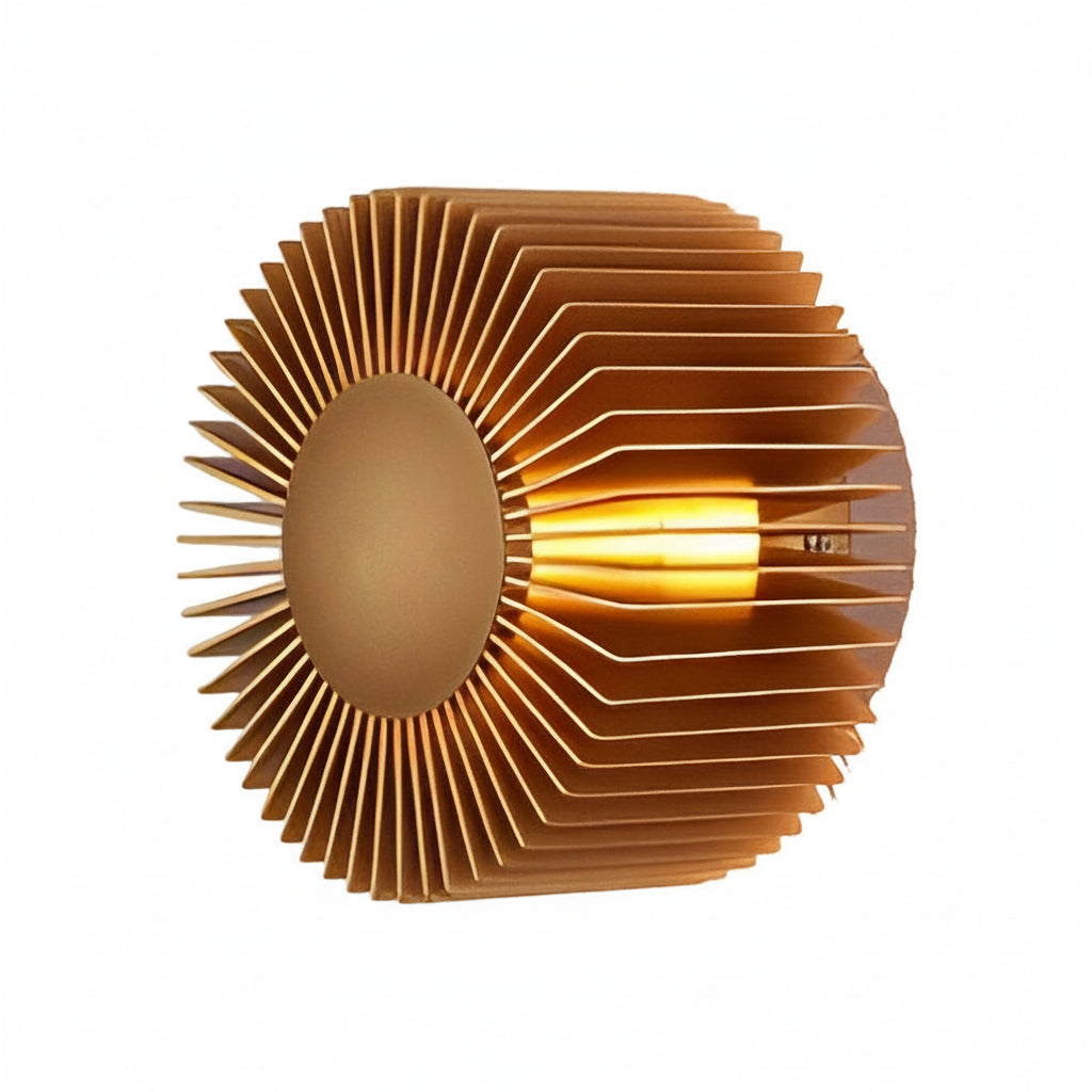 Freyza - LED Wall Sconce Light – Modern Sunflower Aluminum Floral (15x8cm / 5.9x3.1in)