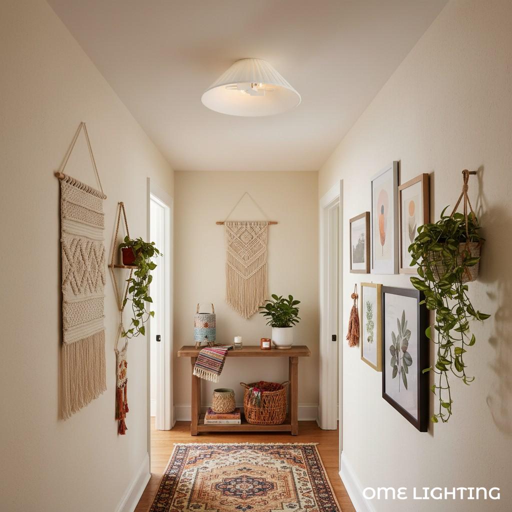 Freyza | Leinen-Deckenleuchte – Schlafzimmer Wohnzimmer