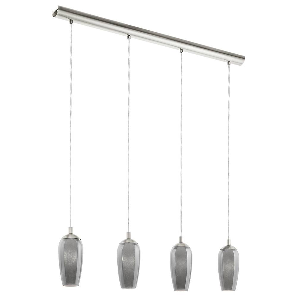Luminara | Stylish Modern 4-Light Satin Nickel Ceiling Light Fixture 8