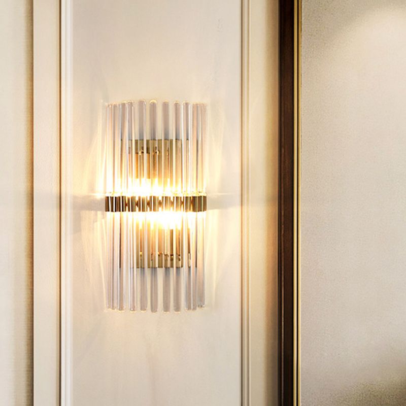 Freyza | Applique murale intérieure dorée en cristal – Chambre et salon modernes