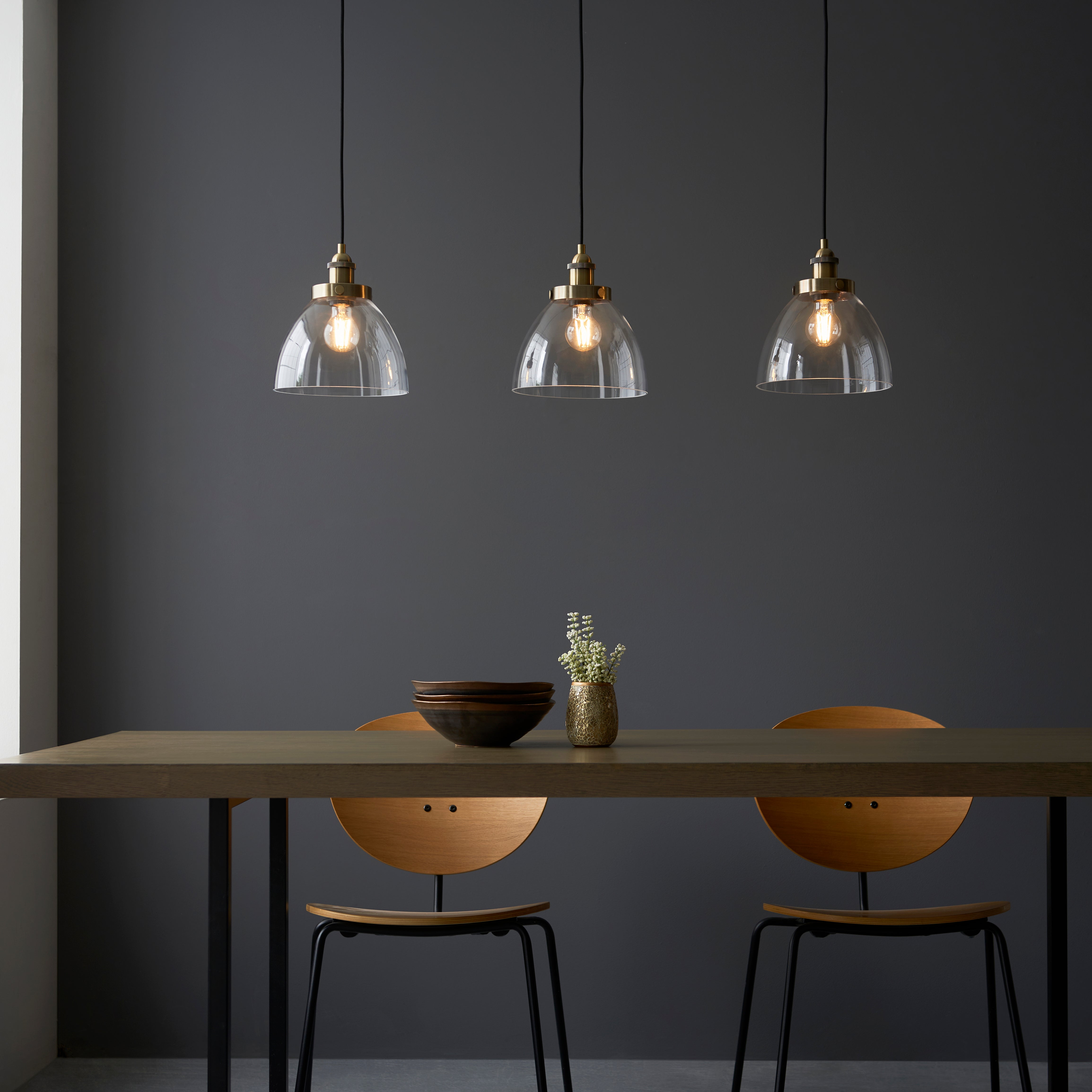 Hansen | Rustic Vintage 3 Pendant Light Ceiling Bar Fixture 2