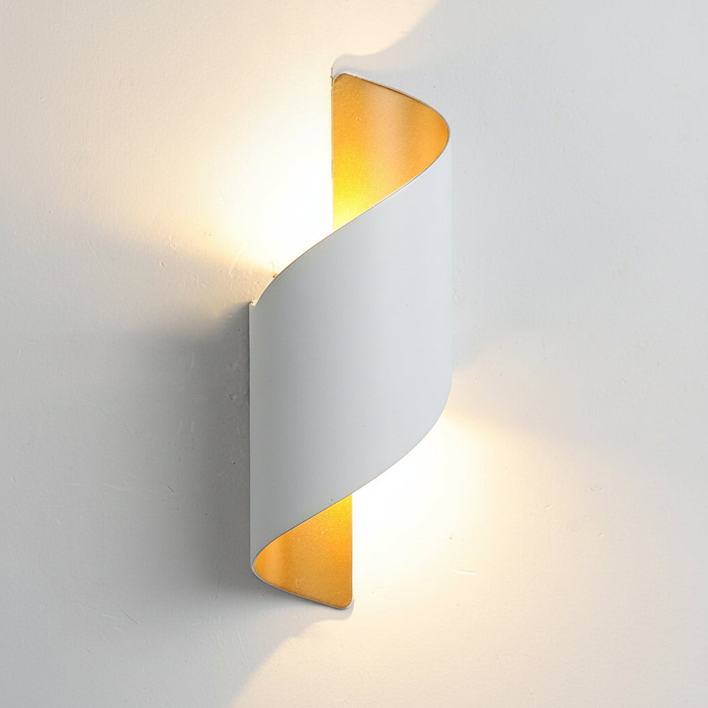 Freyza - Spiral-LED-Wandleuchte – wasserdichtes Aluminium mit zweiseitigem Licht 10W (Innen/Außen)