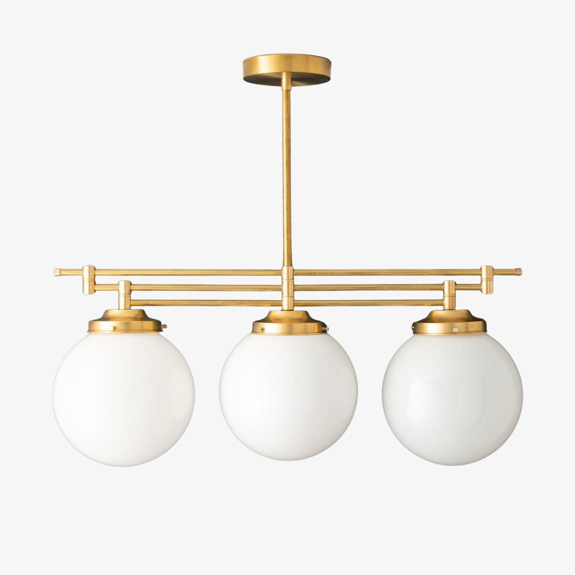 Freyza | Brass Globe Pendant Light – Kitchen Island