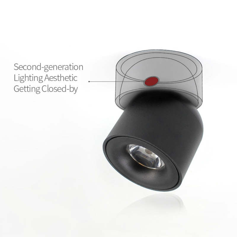 Freyza | Kilo Spotlight Modern Black White Flush Mount Ceiling Light – Modern Bedroom Hallway Kitchen