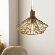 Freyza - Kimberley 1 Light Gold Pendant Ceiling Light