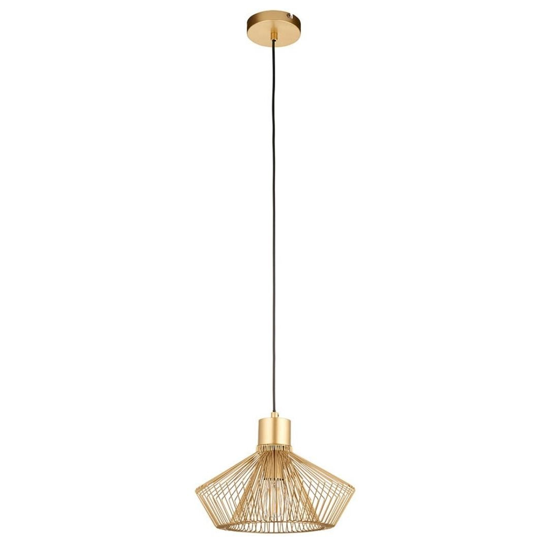 Freyza - Kimberley 1 Light Gold Pendant Ceiling Light