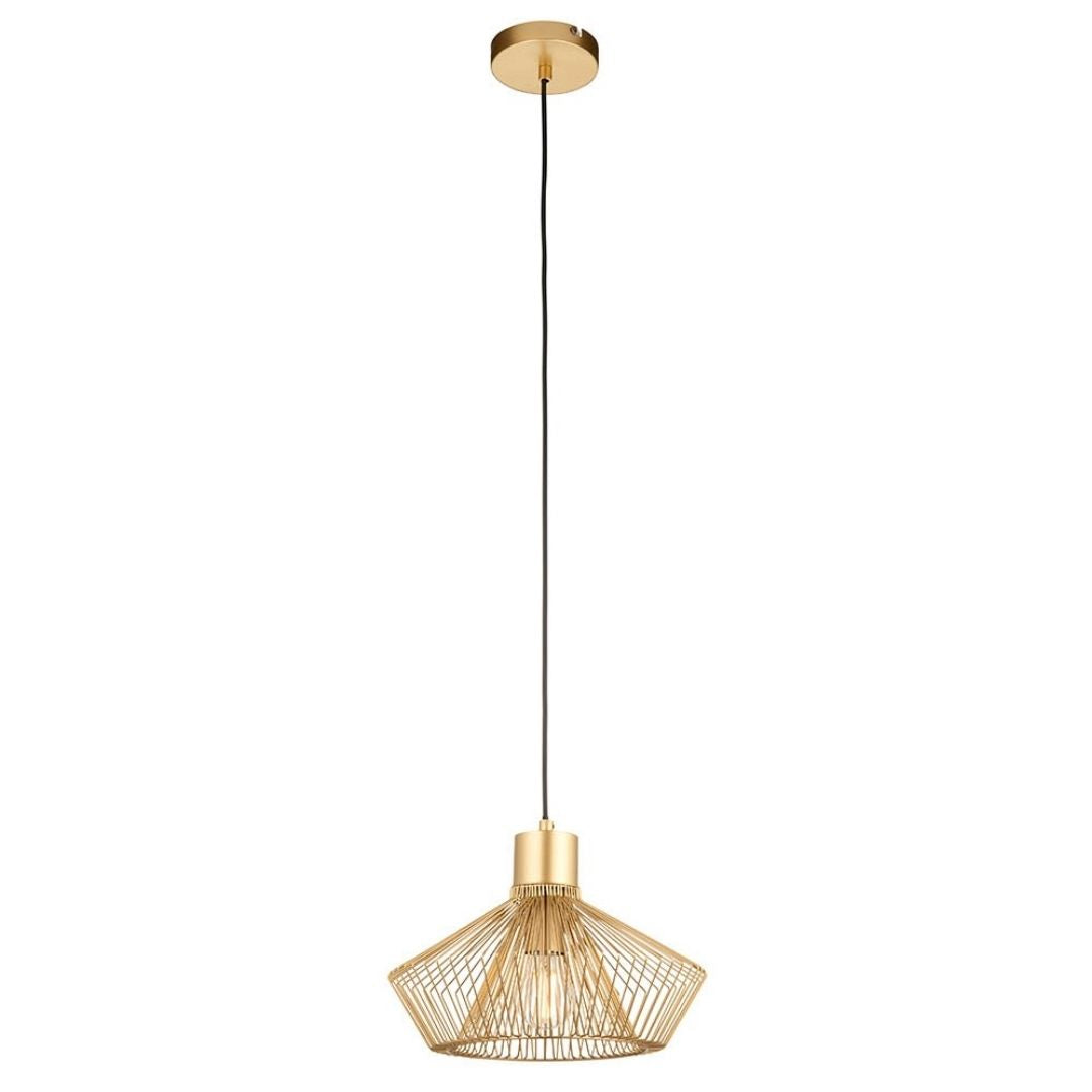 Freyza - Kimberley 1 Light Gold Pendant Ceiling Light