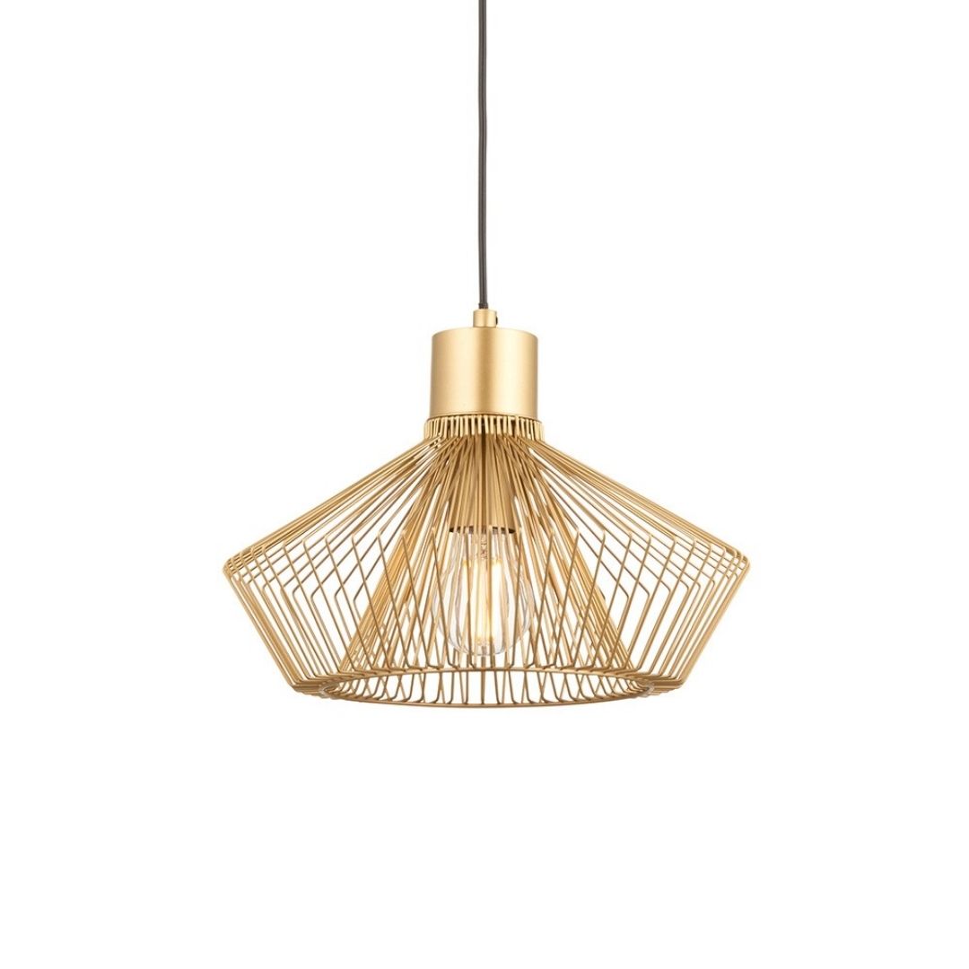 Freyza - Kimberley 1 Light Gold Pendant Ceiling Light