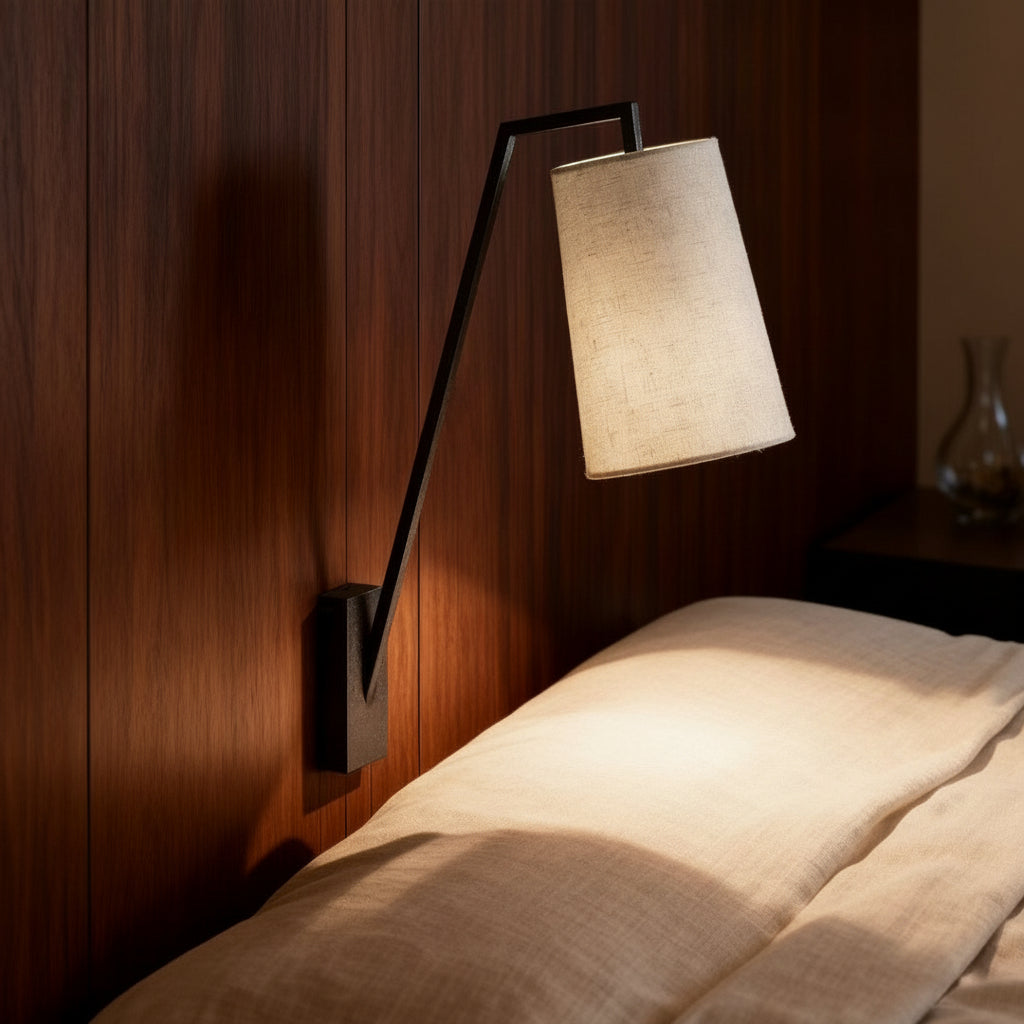Freyza - Dimmbar Walnuss-Holz Wandleuchte Nordisch Vintage Farbe 10W LED