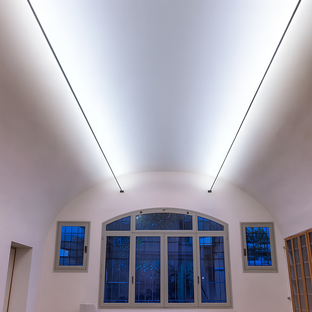 Freyza - Modern Linear LED Belt Pendant Light with Adjustable Strap Suspension
