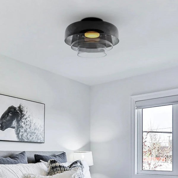 Freyza - Nordic Morandi Glass Bowl Shaped Ceiling Lamp S183