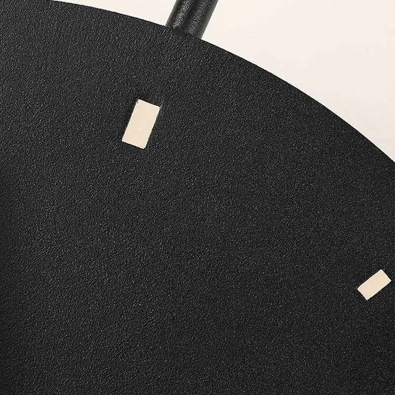 Freyza | Glint Modern Clock Black Gold Indoor Wall Light – Modern Bedroom Living Room