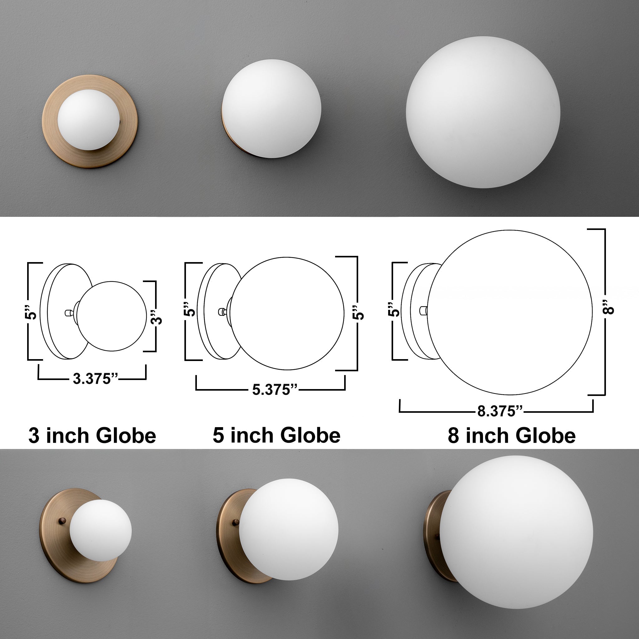 Freyza | Brass Glass Wall Light – Bedroom Hallway