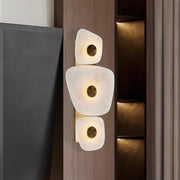 Freyza - LED Wall Sconce Light – Italian Minimalist Cloud Stone Copper (60x25cm / 23.6x9.8in)