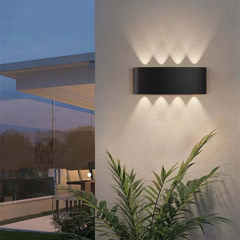Freyza | Tronix Modern Rectangular Black White Outdoor Wall Light – Modern Garden Porch Exterior