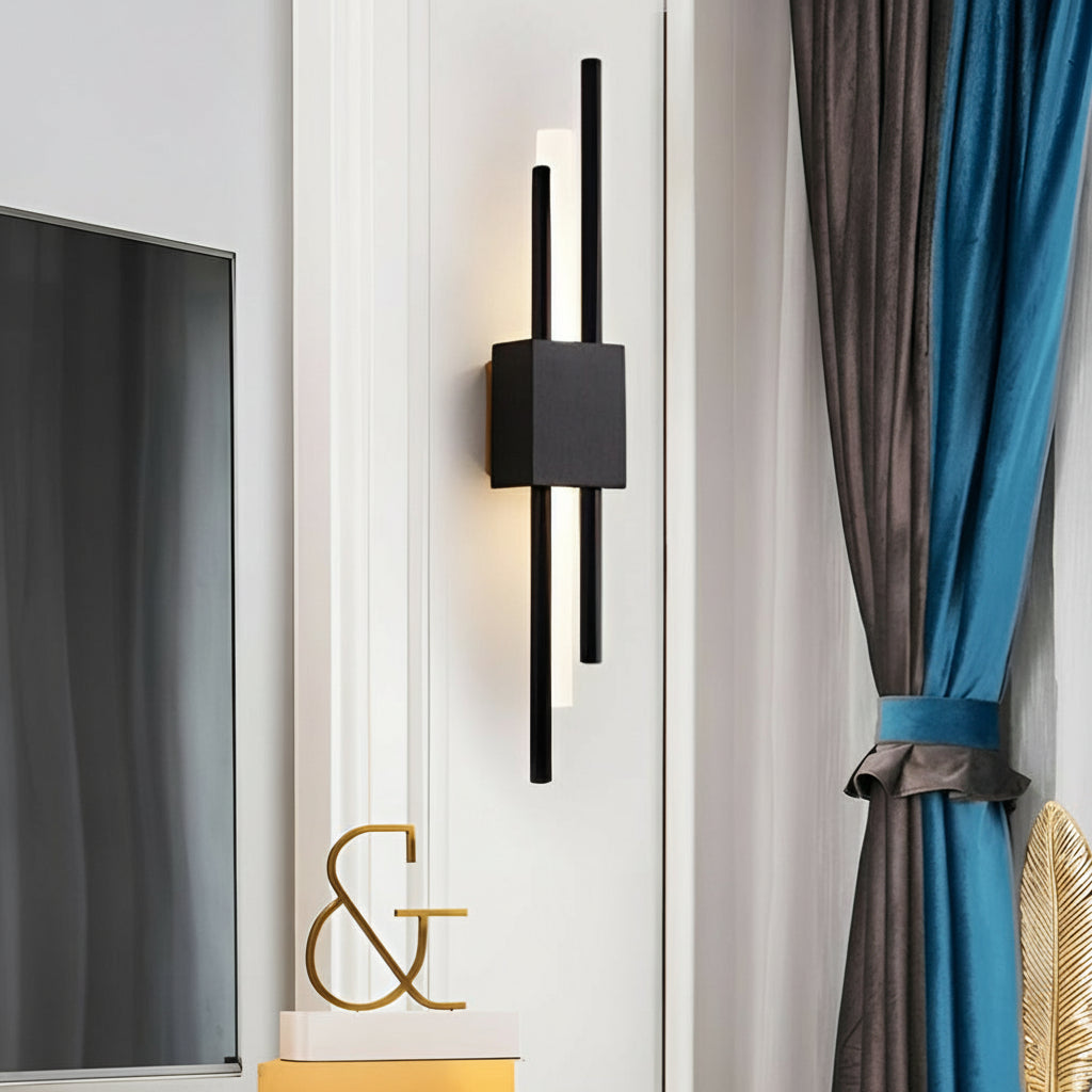 Freyza - Postmoderne Kupfer-Wandleuchte - Auf-/Abwärts LED Kunstdekor-Leuchte - 2-flammig/4-flammig - 3000K