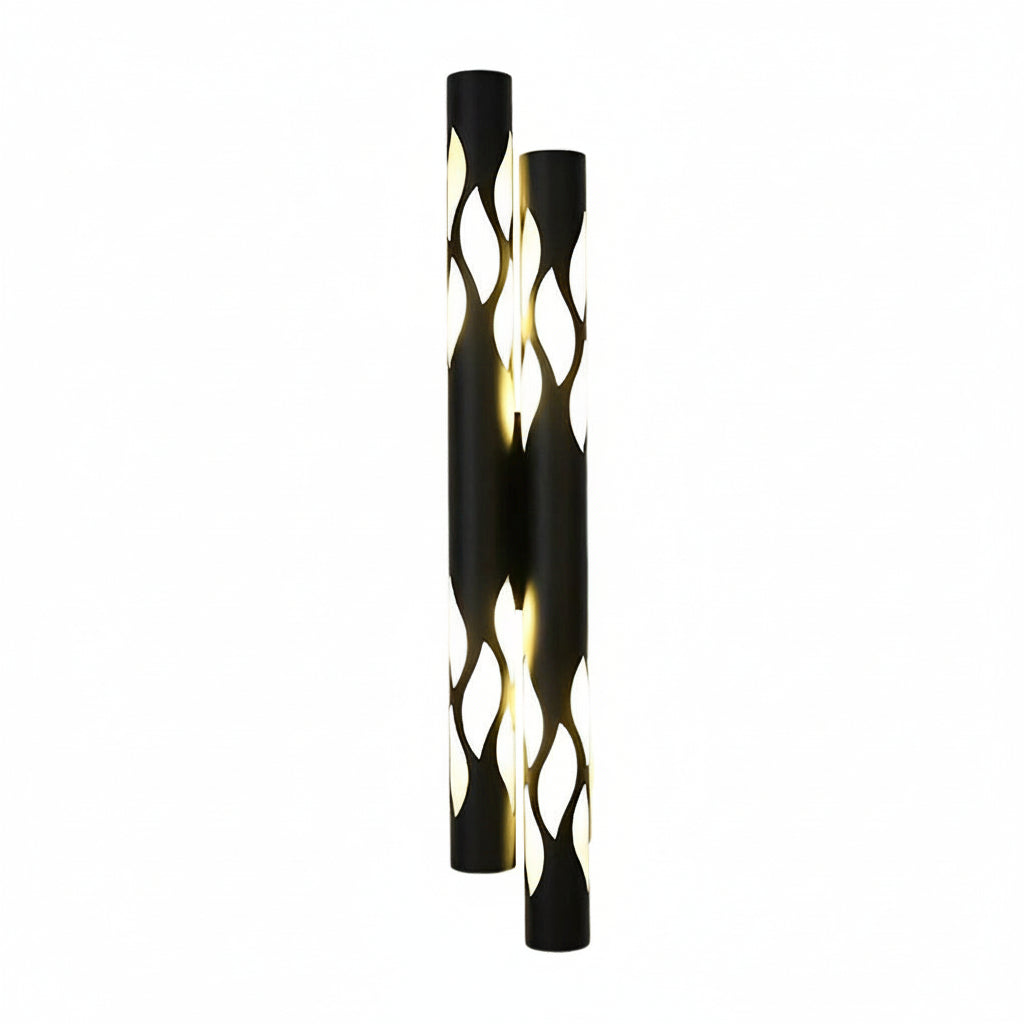 Freyza - LED Wall Sconce Flame Hollow Pattern Metal Acrylic 66cm / 26in Up Down - Hallway Light