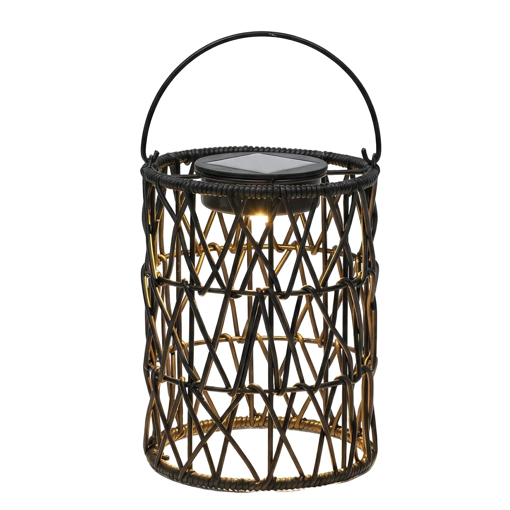 Freyza - Solar Lantern Garden Light Outdoor Waterproof LED Rattan 18cm