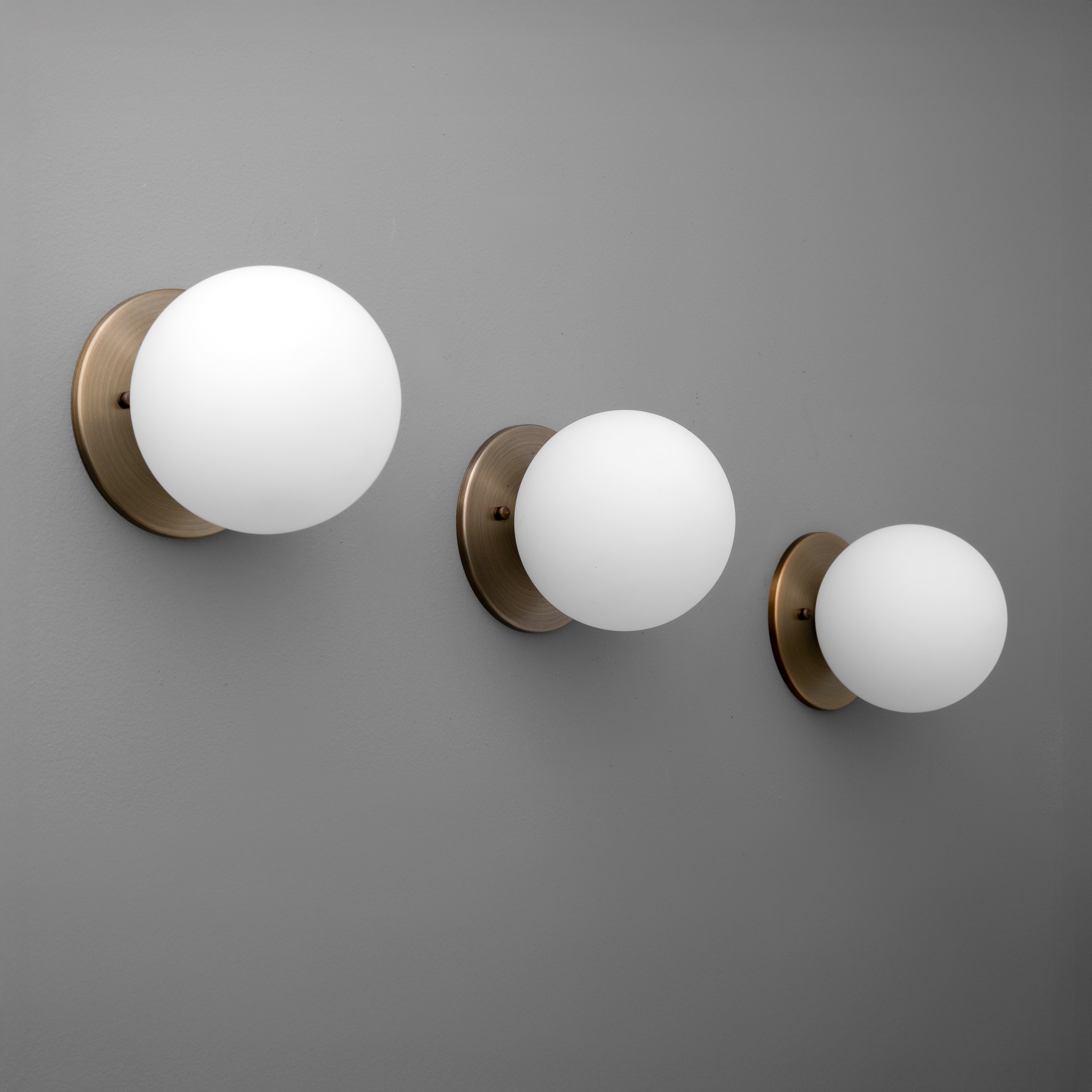 Freyza | Brass Glass Wall Light – Bedroom Hallway