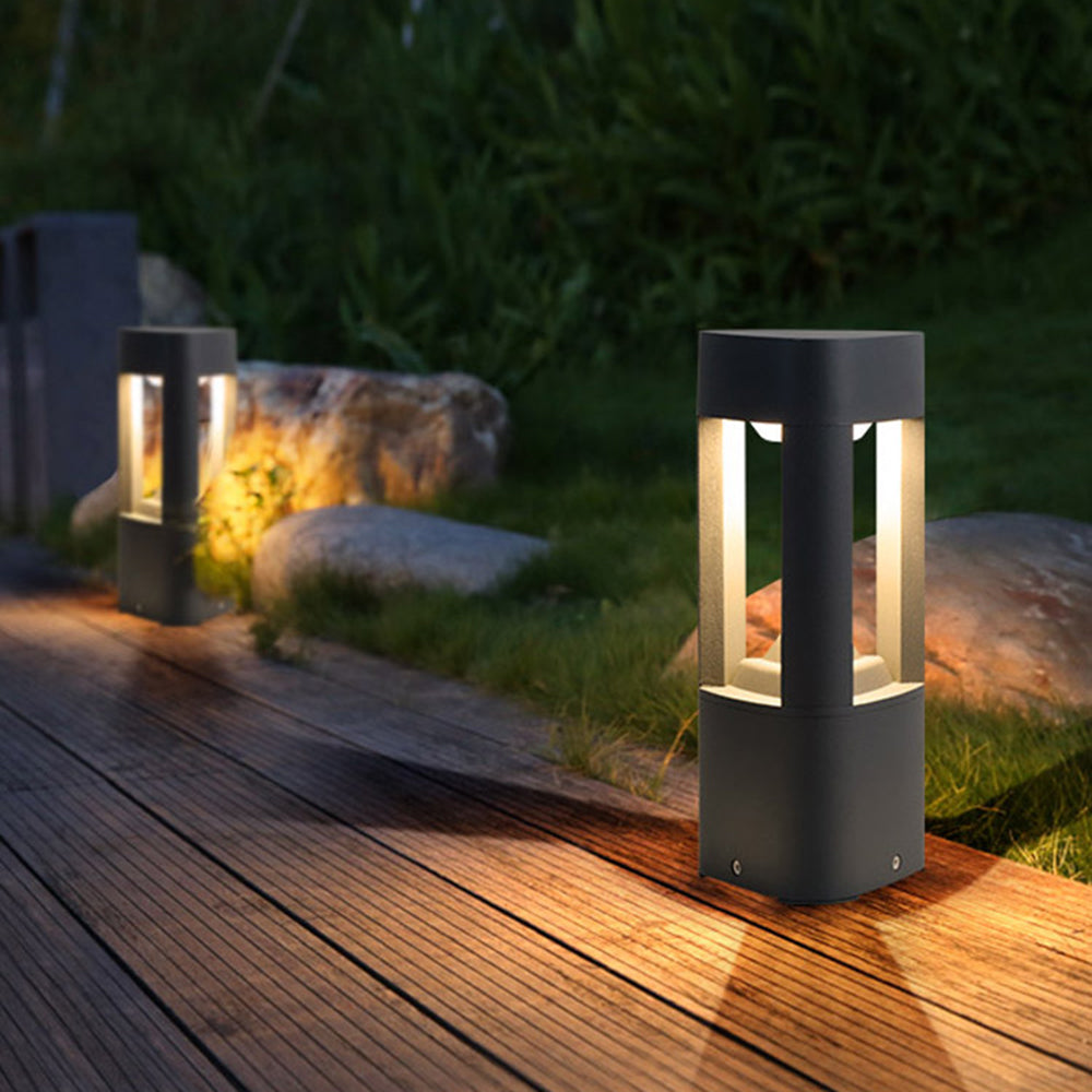 Freyza | Lampe d’extérieur noire – Éclairage contemporain pour jardin, extérieur et terrasse